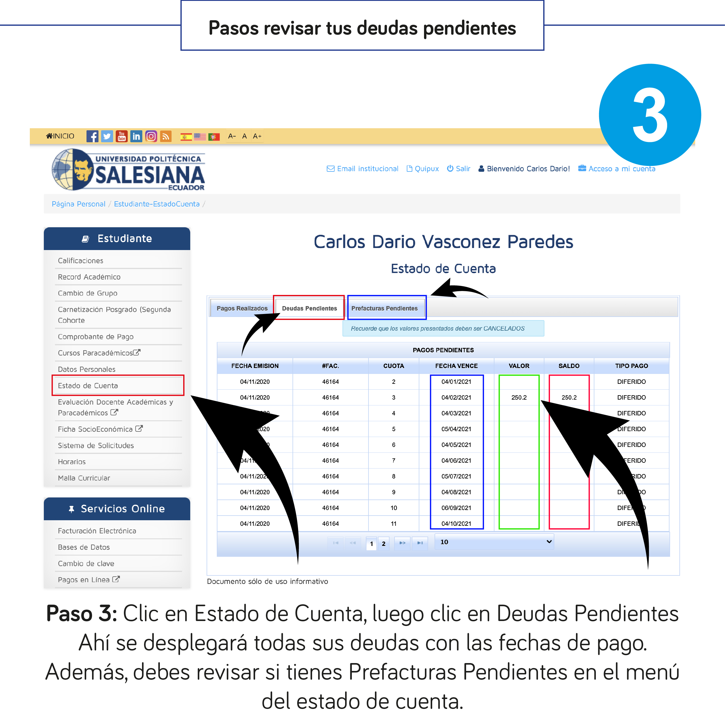 Ir a Estado de Cuenta